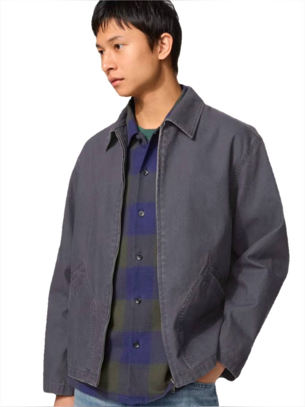 Uniqlo Blouson Zip-Up Workwear Style Jacket